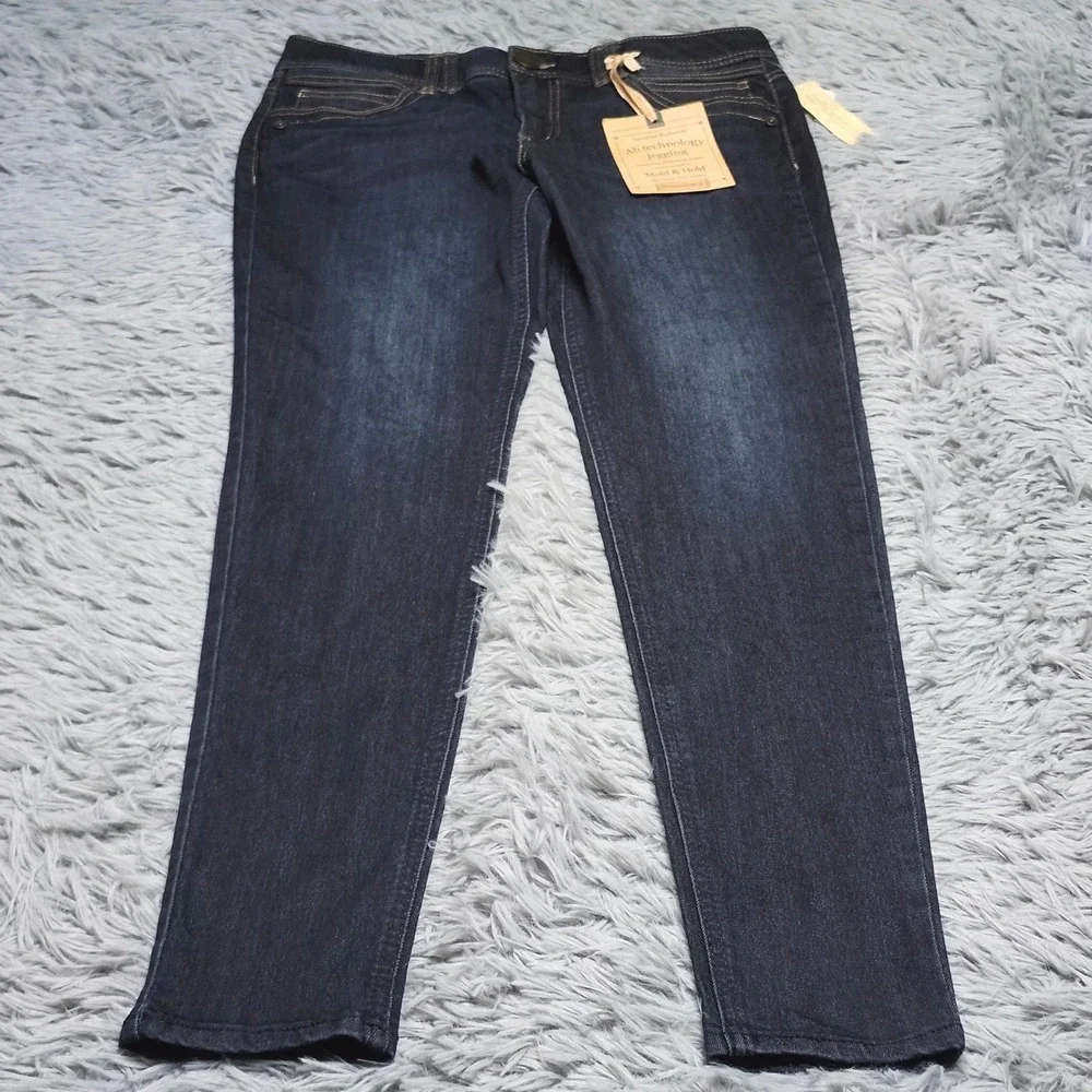New Democracy Ab‎ technology Jegging Womens 6 Dark Wash Denim Slimming Stretch